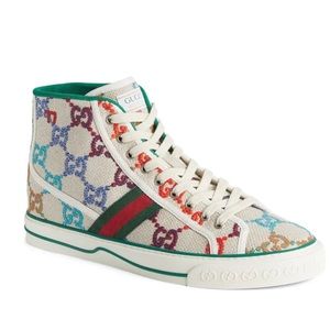 Gucci 19771 Multicolor Tennis High Tops